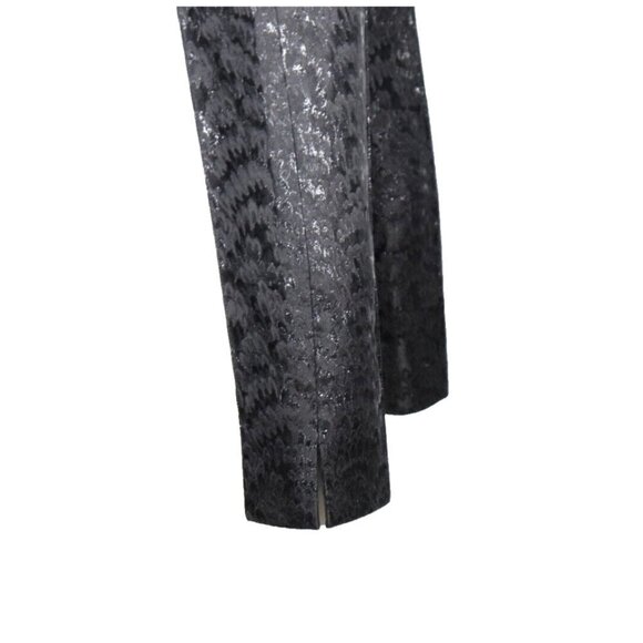 Dolce&Gabbana Women IT40 US4 Black Jacquard Pants Brocade Pleated Trouser $1695 - Picture 9 of 10